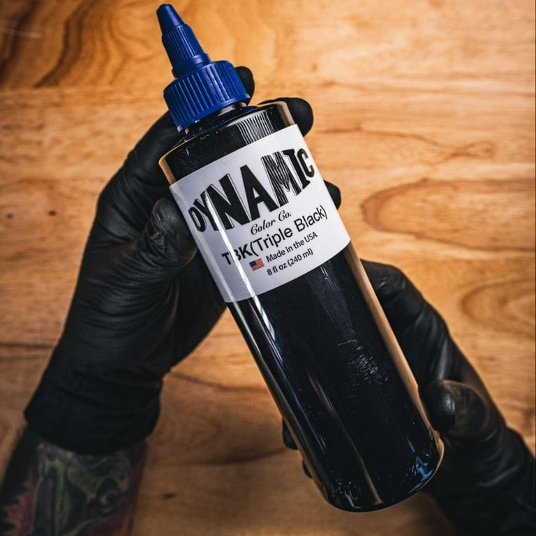 Dynamic Triple Black Tattoo Ink Bottle 8oz - Walmart.com
