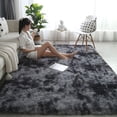 thumbnail image 4 of YAOMOBB Modern Area Rug Modern Fluffy Tie Dye Rug Super Soft Non slip Shaggy Rug for Living Room and Bedroom, 4 of 7