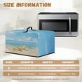 thumbnail image 5 of TSOVTHRID Starfish Beach Seaside Print Microwave Oven Dust Cover Decorative Air Fryer Toaster Oven Cover Countertop Microwave Protector for Indoor Kitchen Decor, 18.25"W x 14.5"D x 11"H, S, 5 of 7