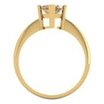 thumbnail image 4 of 2.5 ctw Solitaire Anniversary Ring for Women | Marquise Cut Simulated Champagne Diamond | Hyperallergenic Solid 18K Yellow Gold, 4 of 5
