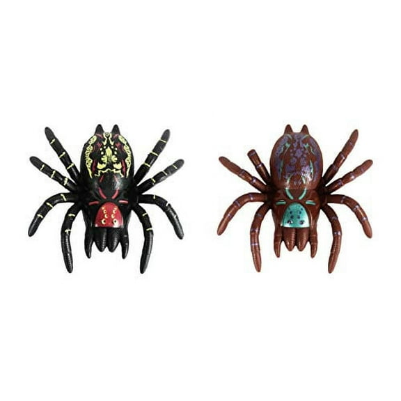 Set of 2 Spider Window Walkers! Will Crawl Down Any Glass or Glossy Wall! Tarantula's Perfect for Party Favors, Halloween Toys, and Halloween Decor! (2)