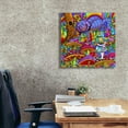 thumbnail image 3 of Epic Graffiti 'Cheshire Cat Alice' by Howie Green, Canvas Wall Art, 26"x26", 3 of 8
