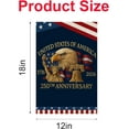 thumbnail image 2 of 250 Years America Garden Flag,250th Anniversary USA Patriotic Banner Double-Sided with Eagle,Statue of Liberty Liberty Bell,1776-2026 Commemorative,12 x 18 Inch, 2 of 10