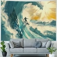 thumbnail image 4 of Orinice Surfing Tapestry Wall Hanging Unique Style Graphic Tapestries for Home Decor 60x50inch, 4 of 6