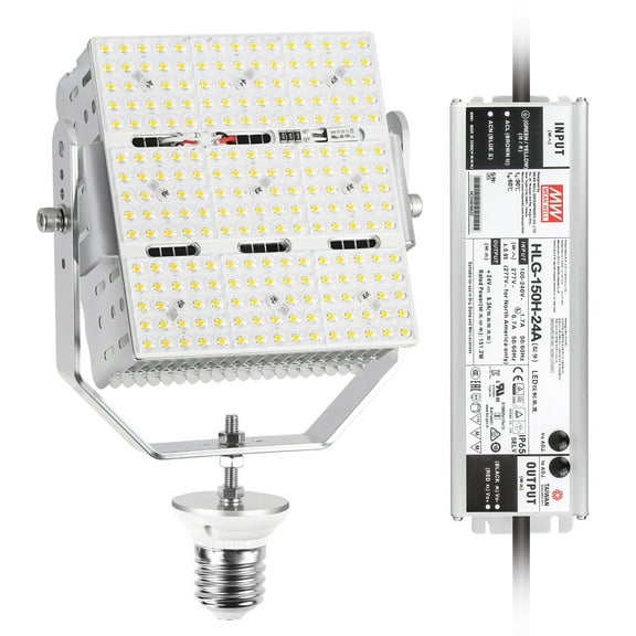 Chiuer 150W LED Parking Lot Retrofit Kit 100-277V 5000K 21000LM E39 Base Replace 800W MH HPS HID