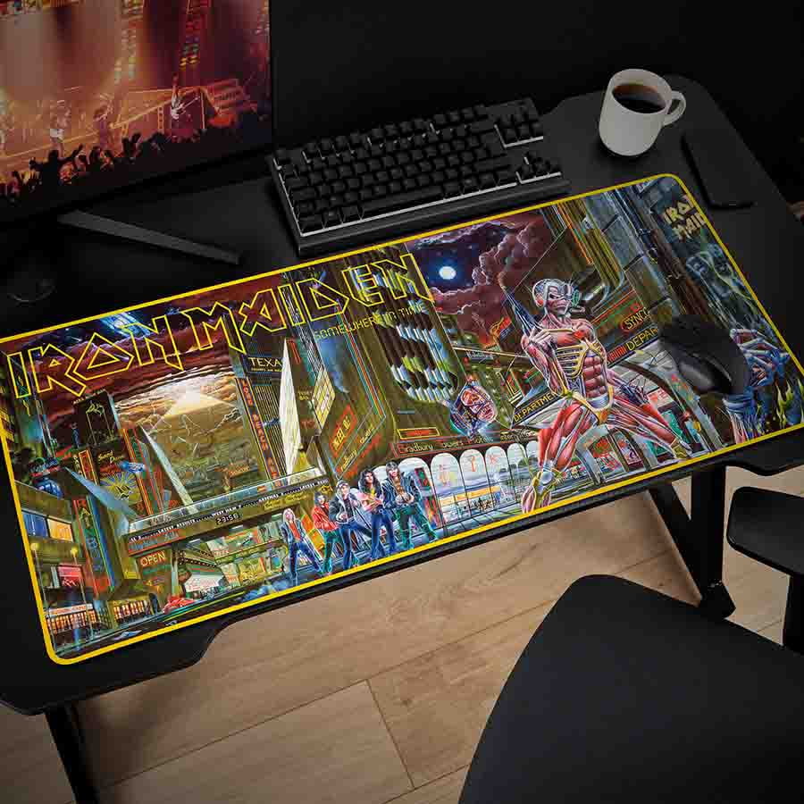 Subsonic - Iron Maiden XXL Mouse Pad 90 x 40 cm - Desk Pad with Non-Slip Base, Gaming Mouse Pad - Officially Licensed
