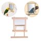 thumbnail image 3 of Espejo para pájaros, columpio colgante de madera, juguetes interactivos para loros pequeños, periquitos, guacamayos, periquitos grises africanos (espejo para pájaros), 3 of 5