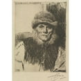thumbnail image 3 of Anders Zorn 18x24 Black Modern Framed Museum Art Print Titled - Dalecarlian Peasant (1919), 3 of 5