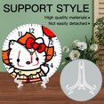 Hello Kitty Thanksgiving halloween Cute Round Digital Wall Clock 12inch