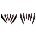 thumbnail image 4 of stanreset 6pcs ABS Front Bumper Lip Canard Splitter Fin Spoiler Kit For Lip Splitter Fin Canard Splitter B, 4 of 6