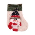 thumbnail image 1 of Bearachild Medias de Navidad calcetines dulces aperitivos colgante decoración del hogar Santa Claus muñeco de nieve Goodie bolsa saco fiesta Kits de decoración para fiestas Blanco/Muñeco de nieve, 1 of 6