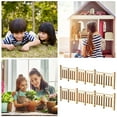 thumbnail image 5 of LULULION Model Village Fencing Mini House Retro Fences Light Brown Wood 8Pcs, 5 of 5