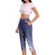 thumbnail image 5 of TaTaai Women's Plus Size High Waisted Capri Leggings Super Stretchy Soft Yoga Pants 7/8 Length Workout Athletic Gym Bottoms Non See Through Control Gift, 5 of 7