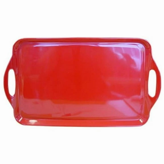 Reston Lloyd Multi-Purpose 18" Rectangle Melamine Plastic Handled Tray