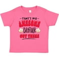 thumbnail image 3 of Inktastic That's My Awesome Brother Out There with Baseballs Boys or Girls Baby T-Shirt, 3 of 5