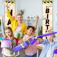 thumbnail image 6 of Mocsicka Construction Birthday Party Banner Happy Birthday Porch Sign Construction Birthday Door Decorations, 6 of 6