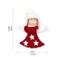 thumbnail image 3 of Pack Of 4 Creative Wing Designs Christmas Doll Ornaments Festival Tree Decorations Polyester Ornaments, 3 of 9