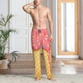 thumbnail image 2 of Balery Pink Ice Cream Pantalones de pijama para hombre, pijama ultraligero, pantalón de descanso-Small, 2 of 6