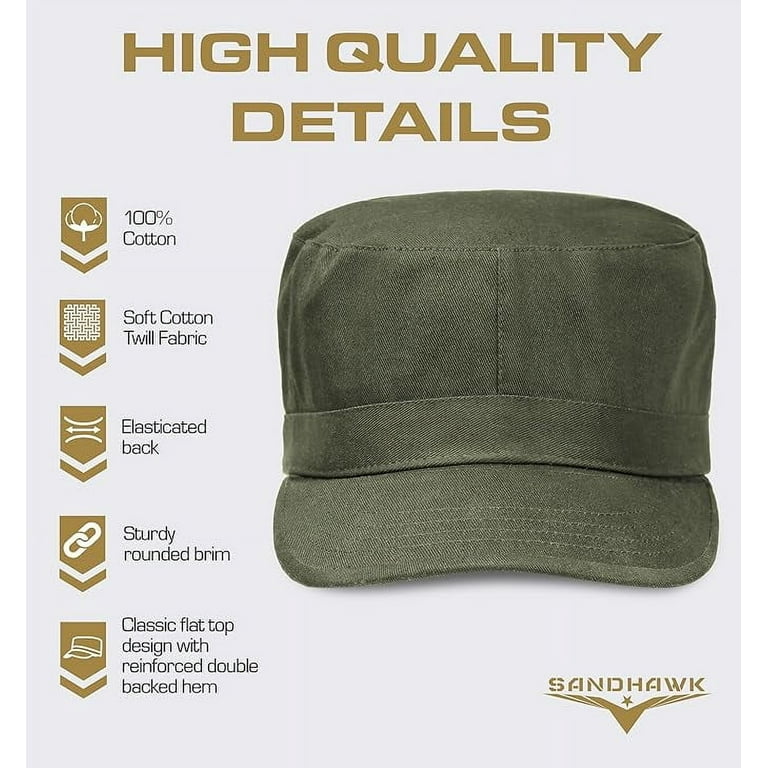 Sandhawk Military Hat, Army Hat, Conductor Hat, Military Cap, Army