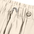 thumbnail image 6 of Mens Cotton Linen Pants Loose Fit Drawstring Elastic Waist Trousers with Deep Pockets Lightweight Beach Summer Fashion Pants 2XL, 6 of 6