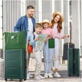 thumbnail image 2 of Green ABS 2-Piece Expandable Luggage Set with TSA Lock, 360° Spinner Wheels Lightweight Suitcases, 2 of 9