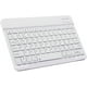 thumbnail image 1 of Teclado Bluetooth ultradelgado Mini teclado inalámbrico portátil recargable para Apple iPad iPhone Samsung Tablet Teléfono Smartphone iOS Android Windows (10 pulgadas blanco), 1 of 5