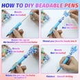 thumbnail image 5 of Qianfeng 50 Pcs DIY Beadable Pens, 50 Pcs 1.0mm Black Ink Refills, Pen Bags, Office Supplies, 5 of 7