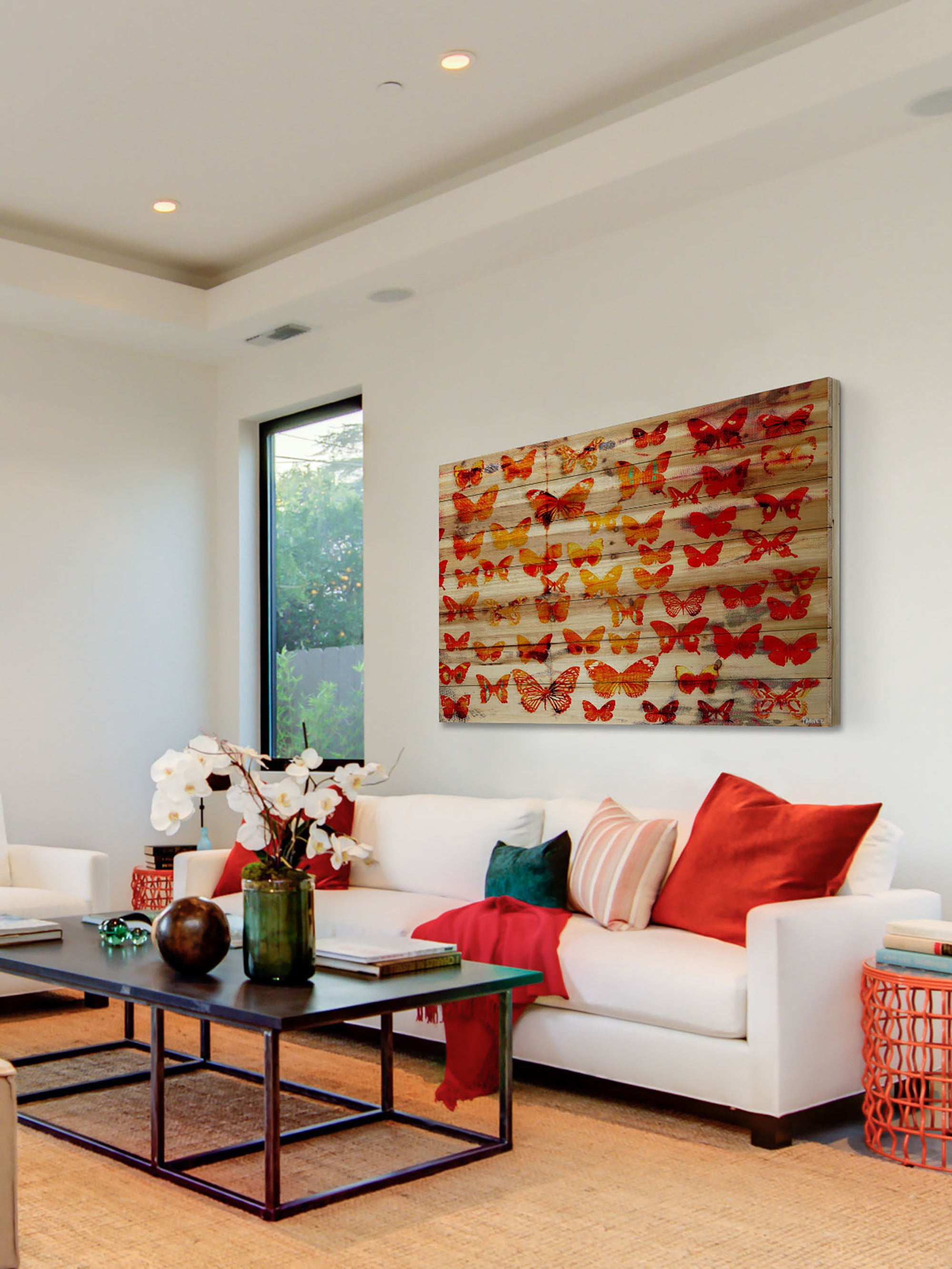 Parvez Taj Cheerful Pinewood Wall Art, 20" x 30"