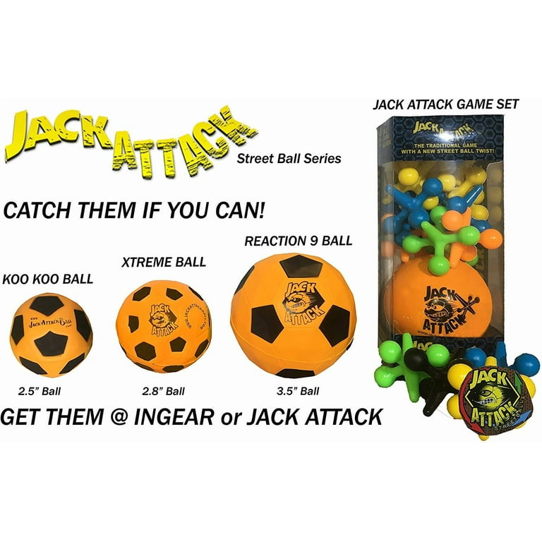 Jack Attack Xtreme High Bounce Rubber Ball, Street Rated
