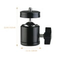 thumbnail image 3 of 2pcs Hot Shoe Mount Ring Light Mount 1/4 Inch Camera Mount Tripod Ball Head, 3 of 8