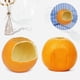 thumbnail image 3 of Comedero para pájaros, comedero para pájaros con forma de naranja, jaula colgante para pájaros, cuenco de alimentación para loros, comedero para pájaros, 3 of 5