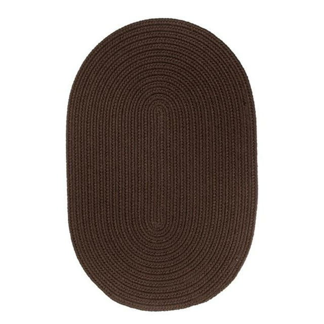 Rhody S011R072X072 Tapis Solide 6 & apos; Rond Tapis Brun
