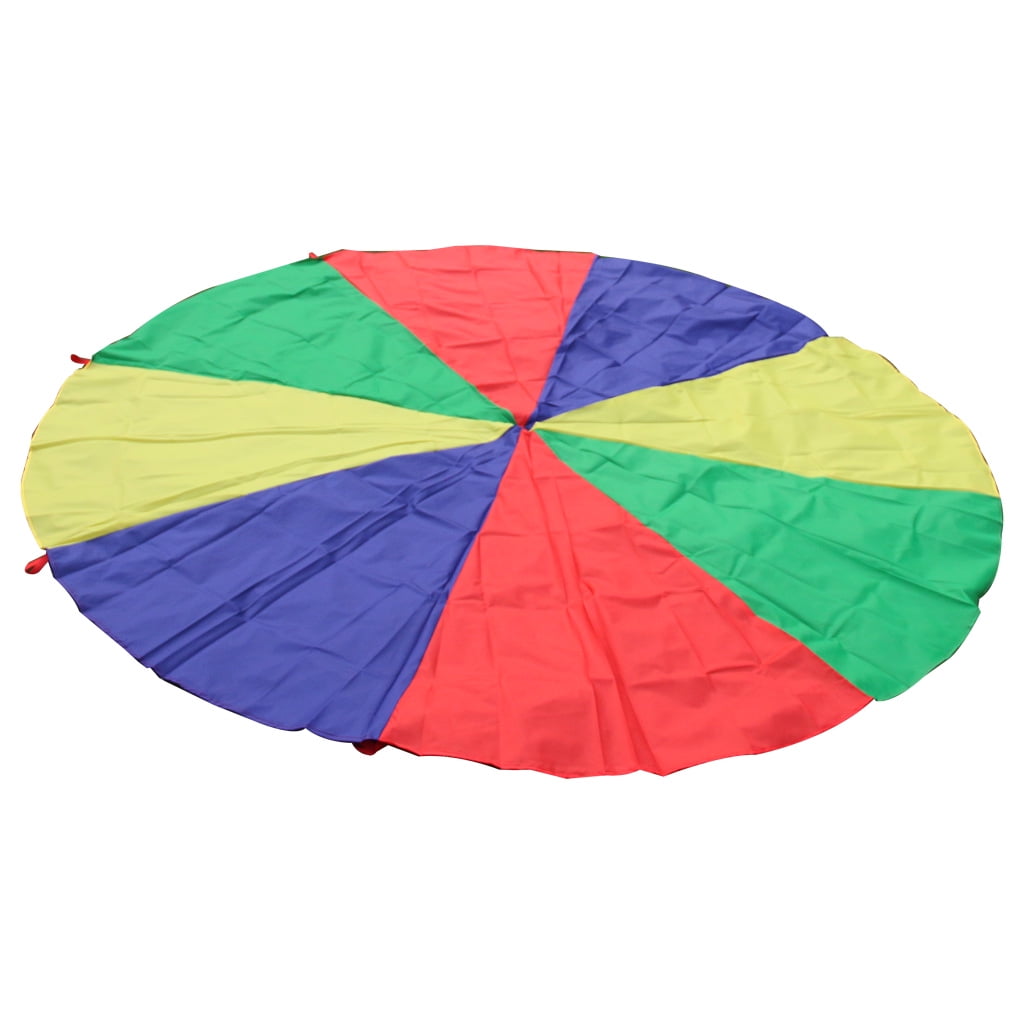 10Ft 8 Handles Kid Play Parachute Indoor & Outdoor Family Game Exercise Toys 