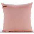 thumbnail image 3 of Cushion Cover For Couch, Pink Pillow Shams, Textured Pintucks Solid Color Pillow Shams, 24x24 inch (60x60 cm) Pillow Sham, Square Cotton Linen Pillow Shams, Modern - Candy Floss, 3 of 3