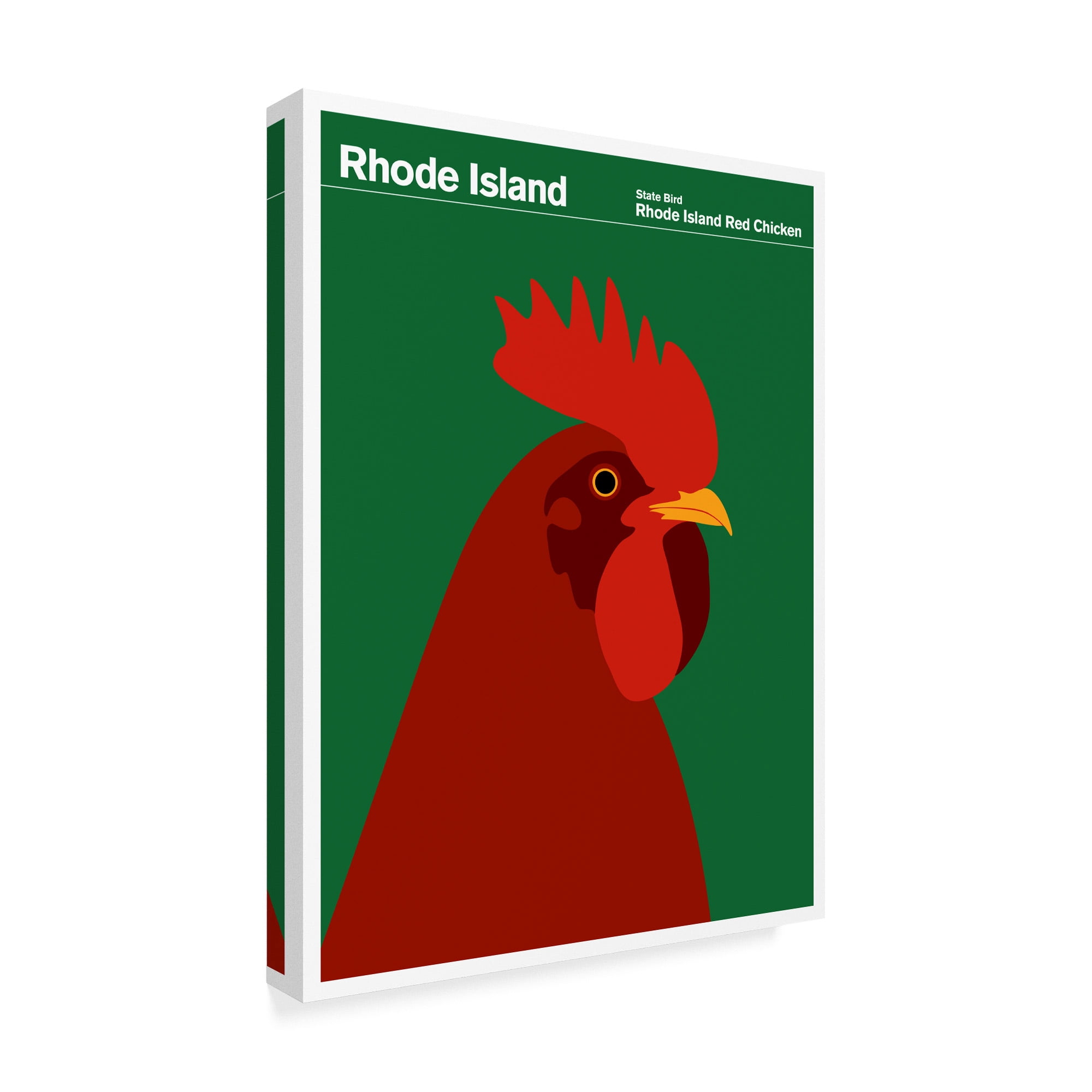 Trademark Fine Art 'Rhode Island Red Chicken' Canvas Art by Print Collection - Artist