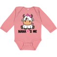 thumbnail image 3 of Inktastic Nana Loves Me Girl Cow Girls Long Sleeve Baby Bodysuit, 3 of 5