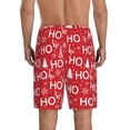 thumbnail image 4 of Lsque Christmas Hohoho Mens Sleep Pajama Shorts,Short Pajama Pants, Cotton Ultra-Soft Knit-Large, 4 of 9