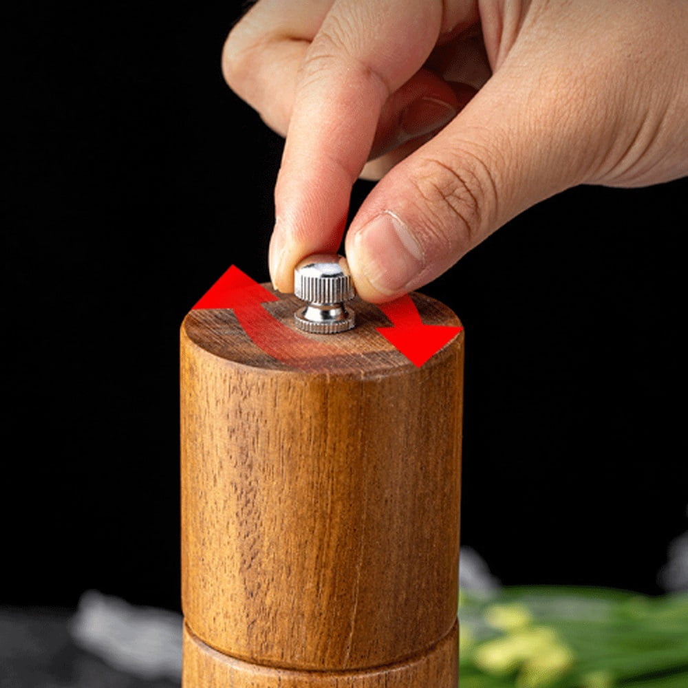 Wooden Salt and Pepper Grinder Manual Adjustable Coarseness Grinder Salt and Pepper Grinder Tableware Gifts