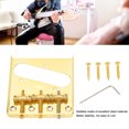 thumbnail image 3 of Vintage Electric Guitar Bridge, Electric Guitar Bridge Replacement Steel With 4 Screws For Repair, 3 of 8