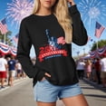 thumbnail image 6 of Leey-World USA T Shirt Patriotic American Flag Men Women Kids July 4th T-Shirt Womens Patriotic Shirts(Black,L), 6 of 9