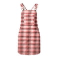 thumbnail image 3 of Kids Teen Girls Dress Gingham Check Pattern Sleeveless Square Neck Suspender Dresses for Summer Vacation Outing Casual Boho Sundress, 3 of 7