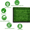 thumbnail image 4 of UWR-Nite 25x20inch Dog Puppy Pet Potty Pad with Artificial Grass, Home Bathroom Dogs Training Toilet Pad, Grass Surface Portable Dog Mat Turf Patch Bathroom Indoor Outdoor, 4 of 7