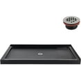 thumbnail image 5 of Streamline NT-2144-60BL-CR 60 in. x 36 in. Corner Acrylic Shower Base in Glossy Black with Center Drain, ABS Drain Included, 5 of 7
