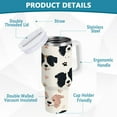 thumbnail image 4 of 30 oz Insulated Stainless Steel Tumbler Double Wall Stainless Steel Tumbler with 2-Way Drinking Dog Head and Paw Prints, 4 of 9