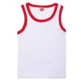 thumbnail image 3 of Glisme Boy Tops 14-15 Years Sleeveless Tee Crewneck Tank Tops Solid Color T Shirts Cute Playsuit Red, 3 of 3