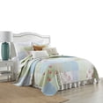 thumbnail image 4 of 3-Piece Cottage Style Patchwork Quilt Bedspread Set with Floral Prints, 4 of 15