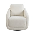 thumbnail image 2 of Studio Living Lychford Boho Swivel Accent Chair, Cream Chenille Fabric, 2 of 5