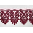 thumbnail image 7 of 3",4", 4.5",4.75",5", 5.75",5 1/8", 6",7.5" Embroidered Burgundy Venice Lace, 7 of 7