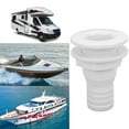 thumbnail image 4 of Raccord de Boyau à Travers la Coque, Raccord de Coque pour Bateaux Durable 1-1/2 Po Résistant aux Impacts Résistant à l'Usure pour Marines Blanc,Noir, 4 of 8