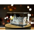 thumbnail image 3 of Bran Castle 3D Engraved Crystal Keepsake Souvenir, 3 of 7